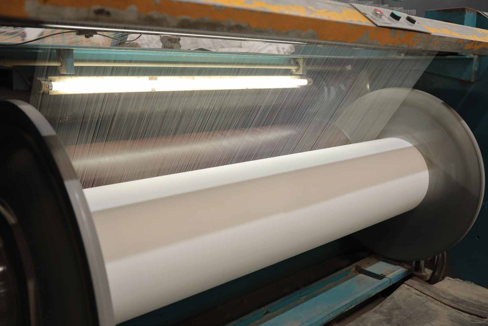 Yarn beam on the sizing machine